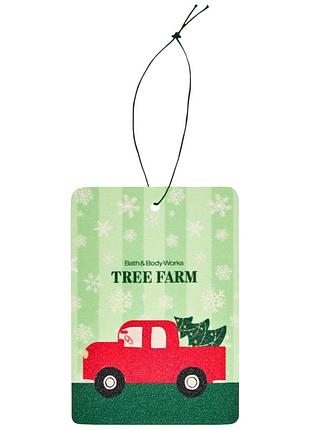 Ароматизатор подвесной для автомобиля bath & body works tree farm diffuser