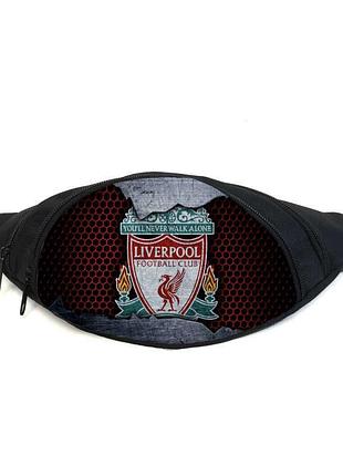 Поясная сумка бананка фк ливерпуль (gb - fc liverpool 03) gear bag черная
