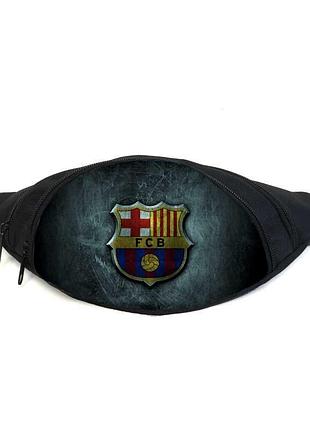 Поясная сумка бананка фк барселона (gb - fc barcelona 05) gear bag черная