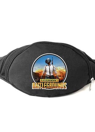 Сумка на пояс бананка пубг батграундс (pubg battlegrounds 02) cappuccino toys чорна