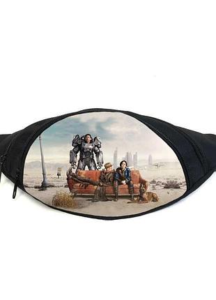 Поясная сумка бананка фоллаут (gb - fallout 05) gear bag черная