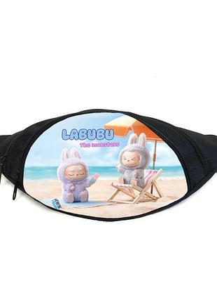 Поясная сумка бананка лабубу (gb- labubu 02) gear bag черная