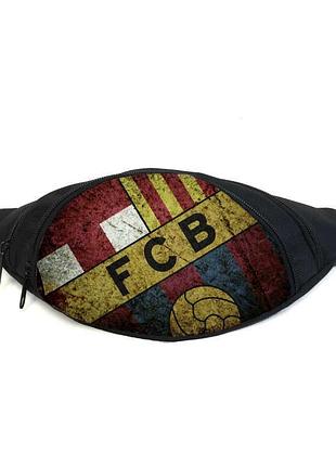 Поясная сумка бананка фк барселона (gb - fc barcelona 03) gear bag черная