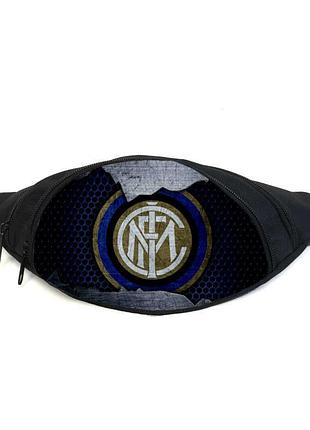 Поясная сумка бананка фк интер милан (gb - fc internazionale milano 03) gear bag черная