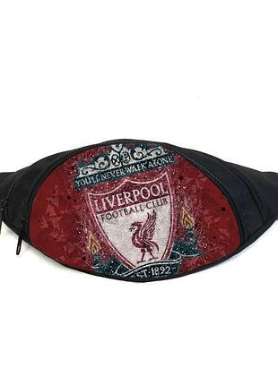 Поясная сумка бананка фк ливерпуль (gb - fc liverpool 04) gear bag черная