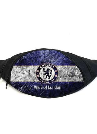 Поясная сумка бананка фк челси (gb - fc chelsea 01) gear bag черная