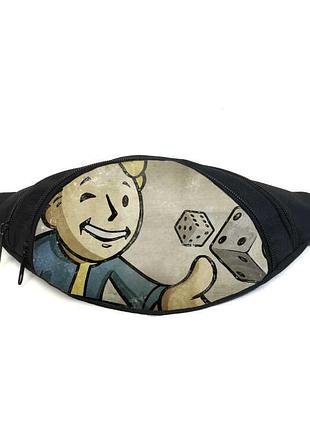 Поясная сумка бананка фоллаут (gb - fallout 010) gear bag черная
