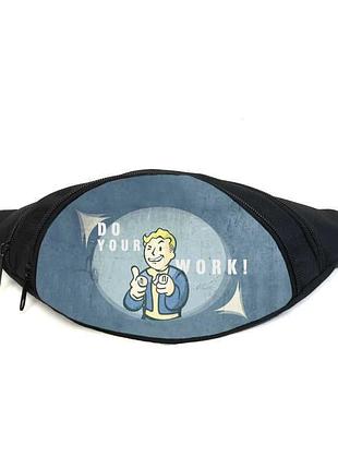 Поясная сумка бананка фоллаут (gb - fallout 015) gear bag черная