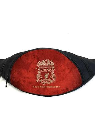 Поясная сумка бананка фк ливерпуль (gb - fc liverpool 02) gear bag черная