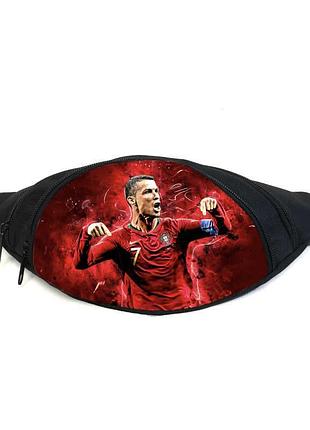 Поясная сумка бананка криштиану роналду футбол (gb - football 02) gear bag черная