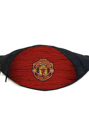 Поясная сумка бананка фк манчестер юнайтед (gb - fc manchester united 02) gear bag черная