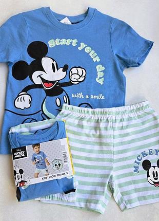 Дитяча піжама літо disney mickey mouse 122-128 см для хлопчиків