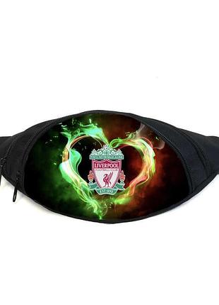 Поясная сумка бананка фк ливерпуль (gb - fc liverpool 01) gear bag черная