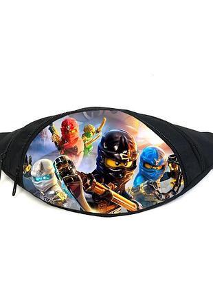 Поясная сумка бананка лего ниндзяго (l ninjago gb 01) gear bag черная