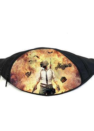 Поясная сумка бананка пубг батлграундс (pubg battlegrounds gb 03) gear bag черная