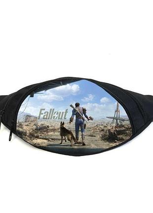 Поясная сумка бананка фоллаут (gb - fallout 03) gear bag черная