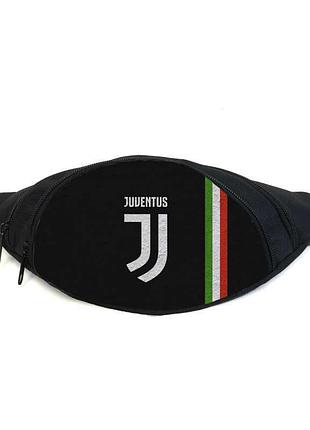 Поясная сумка бананка фк ювентус (gb - fc juventus 01) gear bag черная