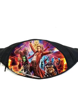 Поясная сумка бананка стражи галактики (guardians of the galaxy gb 01) gear bag черная