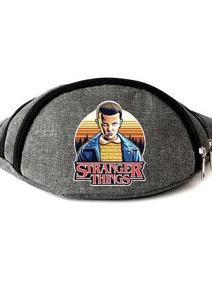 Поясная сумка бананка очень странные дела stranger things 011 cappuccino toys серая