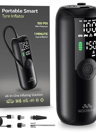 Портативний повітряний компресор для накачування шин woowind lp1, накачування за 1 хвилину