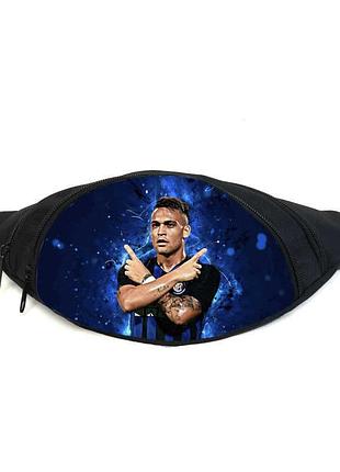 Поясная сумка бананка лаутаро мартинес футбол (gb - football 03) gear bag черная