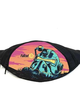 Поясная сумка бананка фоллаут (gb - fallout 020) gear bag черная