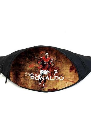 Поясная сумка бананка криштиану роналду футбол (gb - football 01) gear bag черная