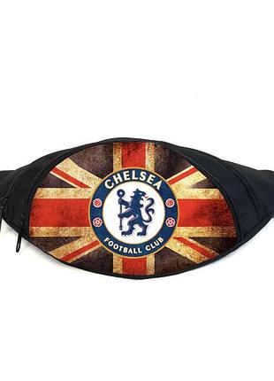 Поясная сумка бананка фк челси (gb - fc chelsea 02) gear bag черная