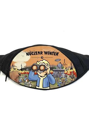 Поясная сумка бананка фоллаут (gb - fallout 022) gear bag черная