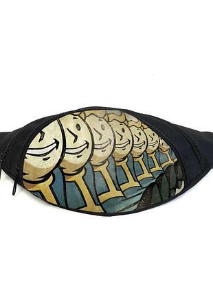 Поясная сумка бананка фоллаут (gb - fallout 019) gear bag черная