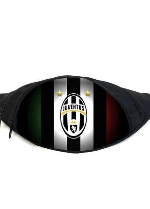 Поясная сумка бананка фк ювентус (gb - fc juventus 04) gear bag черная