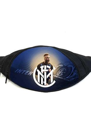 Поясная сумка бананка лаутаро мартинес футбол (gb - football 01) gear bag черная