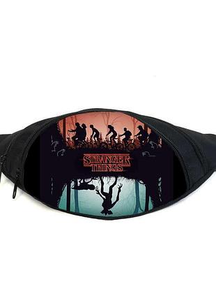 Поясная сумка бананка очень странные дела stranger things 010 gear bag черная