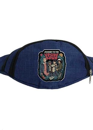 Поясна сумка бананка дуже дивні справи stranger things 05 cappuccino toys синя
