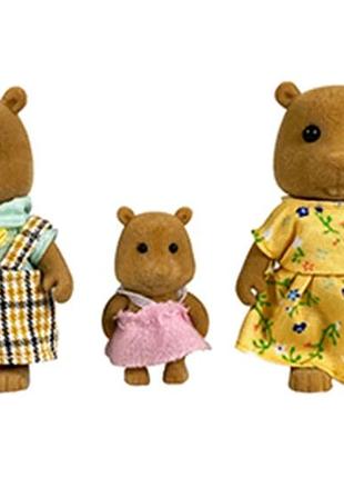 Игровой набор «stomle family – семейка хомячков» / stomle family hamster figures set – семейный набор фигурок в подарочной коробке