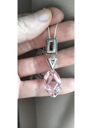 Серебряный кулон от хартов с кристаллом swarovski арт.3231