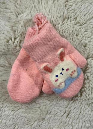 Дитячі рукавиці 2-4 рок дитячі рукавиці утеплені шерстю