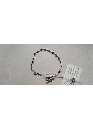 Серебряная четка на руку 18 ,5 размер арт.r 10+2xbd3 040by