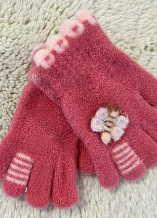 Детские перчатки от 1-3 лет детские перчатки , одинарные детские перчатки кораловый