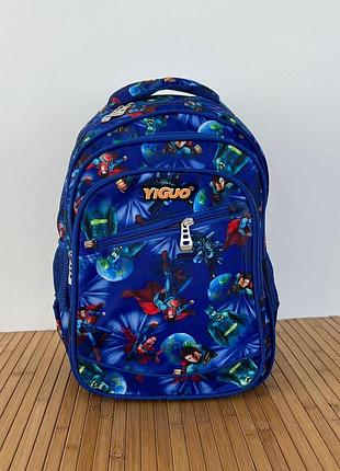 Рюкзак yi guo школьный рюкзак рюкзак супермен 37,5*26*19 см