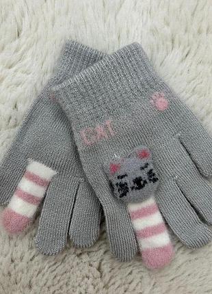 Детские перчатки от 1-3 лет детские перчатки , одинарные детские перчатки серый