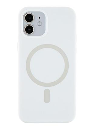 Чохол накладка glow silicone case with magsafe для apple iphone 12/ iphone 12 pro панель-накладка для телефону магнітна зарядка