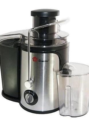 Электрическая соковыжималка domotec ms-5220/3513 2 скорости отжима 600 w