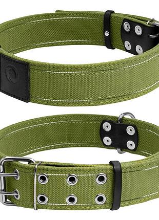 Ошейник х/б тесьма collar брезент двойной (ширина 45мм, д 56-71см)