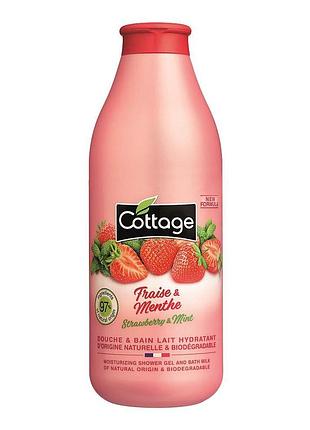 Молочко для душу cottage strawberry&mint 750 мл