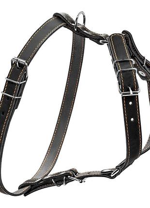 Шлея collar одинарная для мелких и средних собак (ш 20мм, а:40-56см, в:57-65см), черный