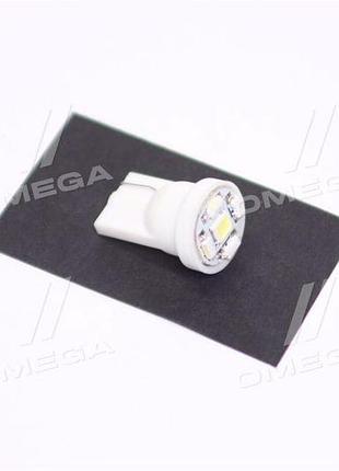 Лампа led безцокольна габарит освітлення панелі приладів t10-5smd w2.1x9.5d 12v white