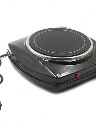 Электроплита настольная domotec ms-5851 900 вт, кухонная плита электро для кухни на 1 конфорку