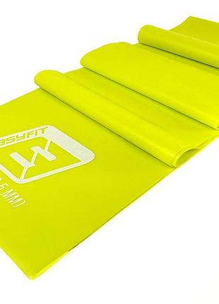 Стрічка латексна easyfit 0.5 мм для пілатесу та йоги жовта