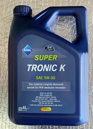 Масло моторное aral supertronic k 5w-30 15dbcf 4л